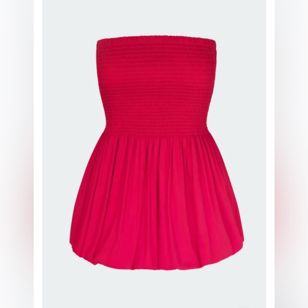 Simon Miller Strapless Red Dress